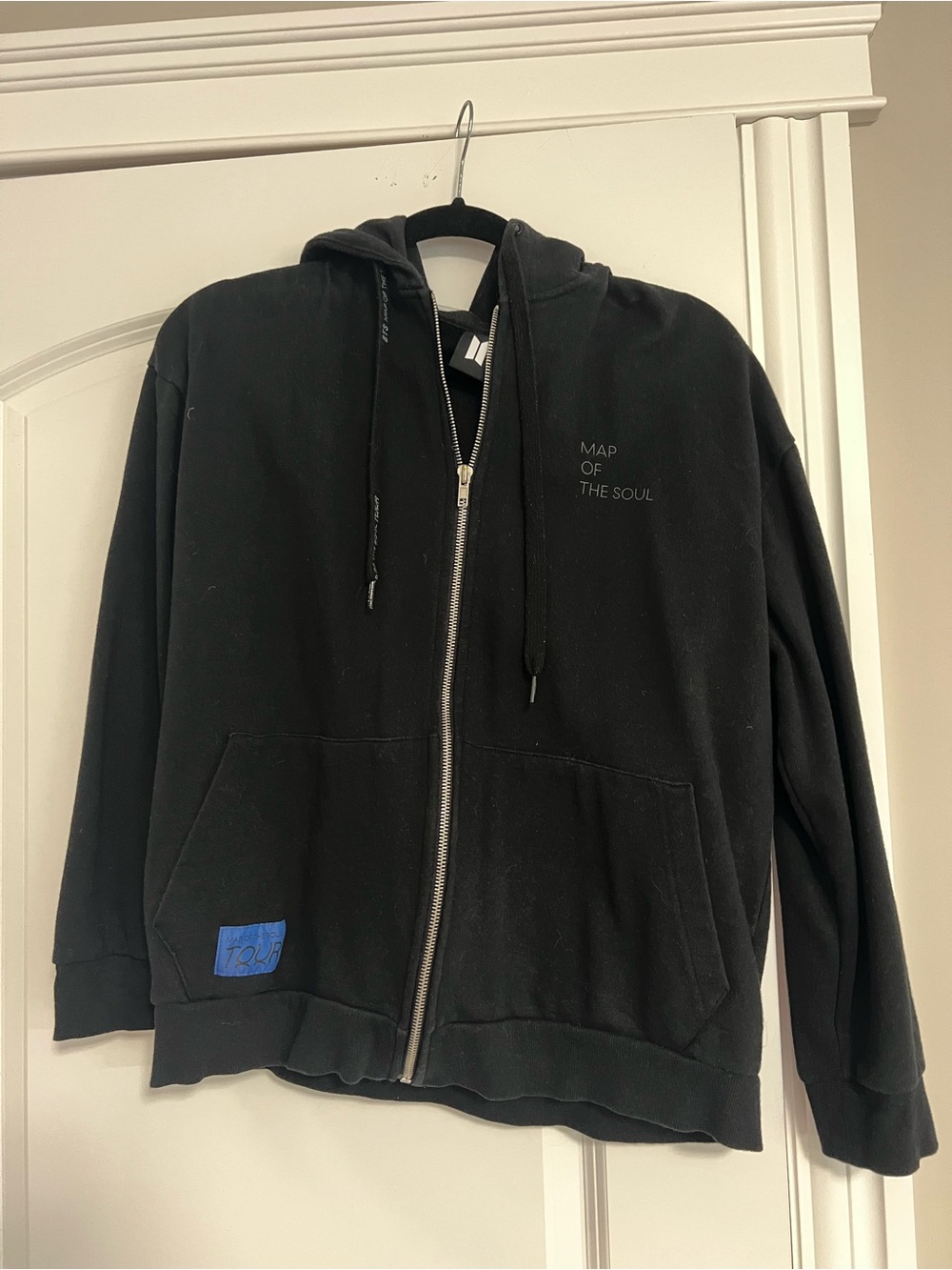 BTS Map of the Soul Black Zip-Up Hoodie